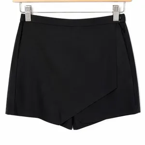 Abercrombie & Fitch Womens Skort Sz 2 Skirt Shorts Black‎ Asymmetrical Diagonal thumbnail 1
