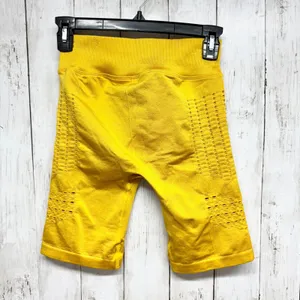Gymshark Shorts Women Size Small Yellow Seamless Flex Biker Short High Waisted‎ thumbnail 7