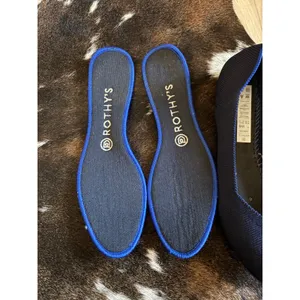 ROTHY'S Shoes THE FLAT Blue Knit Round Toe Slip On‎ Ballet Flats Women's Size 8 thumbnail 4