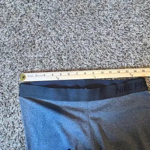 Nike Pro Dri-FIT Womens‎ XL Gray Heathered Athletic Leggings Mesh Panel Training thumbnail 5