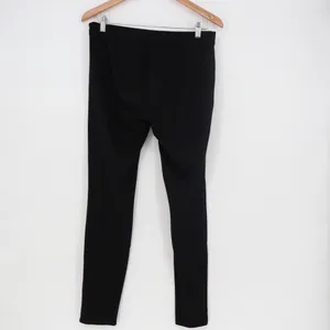Ankle Legging Womens 30 Black Stretch Mid‎ Rise Pull On High Waist Skinny Leg thumbnail 3