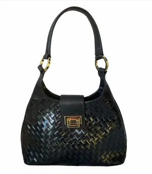 Marc & Marc by Shariff leather bsketweave handbag thumbnail 2