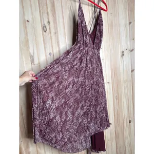 NWT Fame and Partners Pleated Printed Spaghetti Strap Evening Hi-Lo Dress Size 6 thumbnail 2