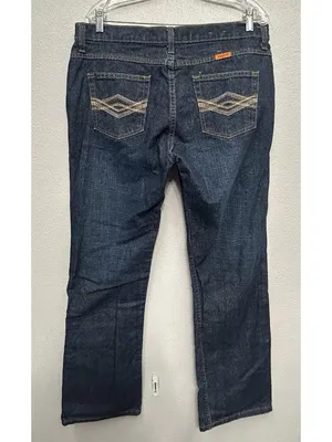 NEW Wrangler FR FireResistant Womens Jeans CAT2 13x32 Work Embroidered 10FRW10CH thumbnail 2