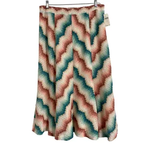 Maeve Anthropologie Women's Chevron Striped‎ MARIA Knit Midi Skirt Size XL NWT thumbnail 8