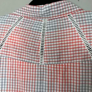 Ariat Women Size XL Pink Gray Checked Long Sleeve Button Up Canyon Western Shirt thumbnail 3