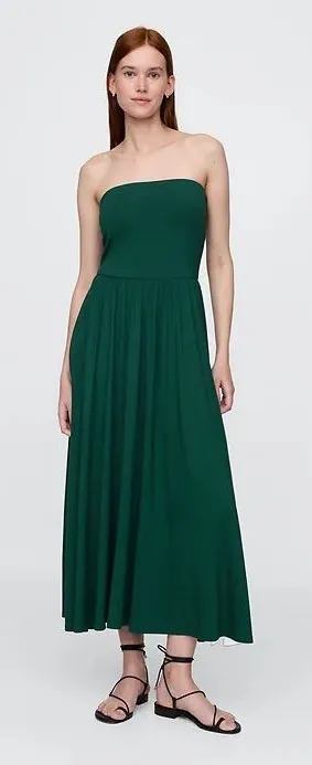 Gap Strapless Maxi Dress Size Large thumbnail 1