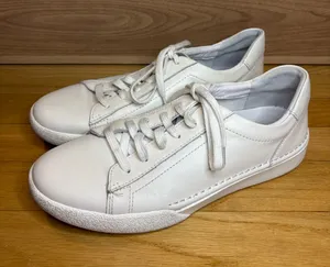 Josef Seibel Women's White Leather Low Top Sneakers - Size 8 thumbnail 1