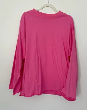 Pink long sleeve, L size, super soft thumbnail 1