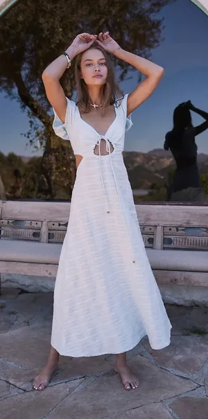 Free People Extra Dose Midi Dress Size XS thumbnail 1