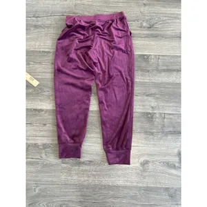 Cable & Gauge Studio Purple Velour Tracksuit Set Zip Hoodie Joggers Womens Med thumbnail 11