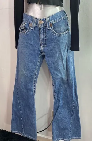 True Religion Women’s Light Blue Boot Cut Jeans thumbnail 1
