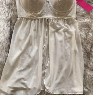 NWT Very Sexy Lace Trim Babydoll Chemise thumbnail 5