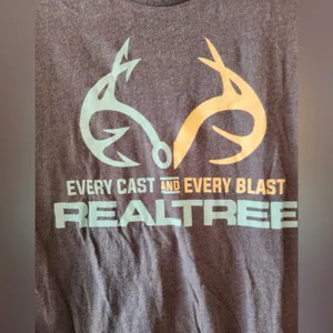 Realtree blue deer Antler t shirt size womens medium loose fit thumbnail 2