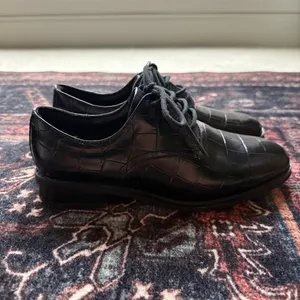 Clark’s Ria Derby In Black Loafers Leather Oxford Lace‎ Up thumbnail 3