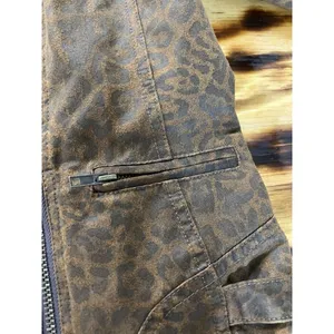 Kut From The Kloth Women Faux Suede Size‎ Medium Zip Jacket Leopard Print Preppy thumbnail 14