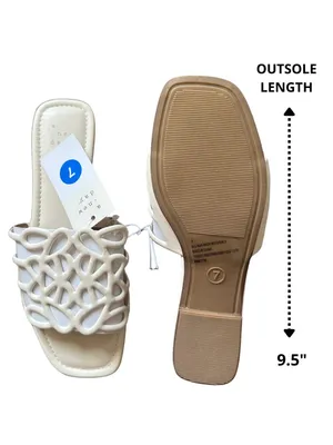 A New Day Fiona Bone Cutout Slide Sandals Size 7 NIB thumbnail 4