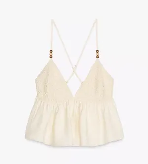ZARA Beaded Top thumbnail 1
