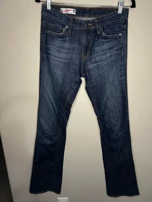 Red Engine Garnet‎ Vintage Bootcut Flare Denim Jeans thumbnail 2