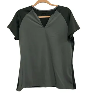 Nike Golf Dri-FIT Gray Short Sleeve Performance Top Women's‎ Large thumbnail 1