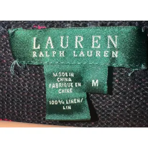 Lauren Ralph Lauren Southwestern Linen‎ Sweater Sz Med Dolman Sleeves Geometric thumbnail 7