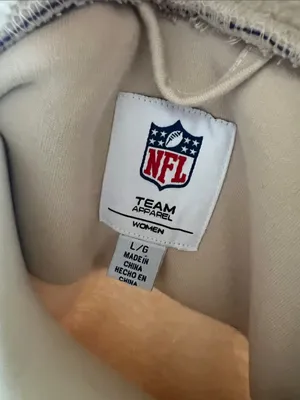NFL Cream Sherpa Jacket with Purple Trim and Vikings Logo thumbnail 2