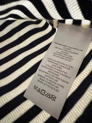 We The Free Striped Ribbed Tank Top – Navy/White – Size M thumbnail 3