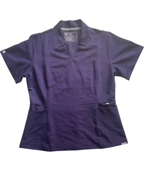 Figs Woman’s Inala Scrubs Top Purple Jam Size L thumbnail 3