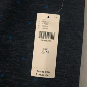 Anthropologie Splits59 Mila Seamless Leggings Indigo Blue Polka Dots NEW thumbnail 5