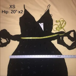 Zara Black Polka Dot Midi Slip Dress thumbnail 11