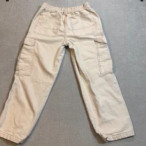 Vans Cargo Pants Womens Large Cream Off White Contrast Stitch Skate Streetwear thumbnail 2