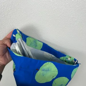 Apple‎ Print Women's Skirt Blue Green Sz XS thumbnail 7