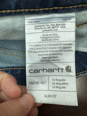 Carhartt Slim Fit Layton Boot Cut Women’s Jeans Size 16 thumbnail 6