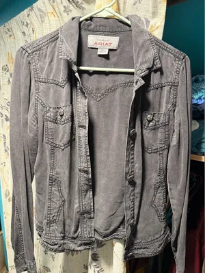 Ariat Women's Charcoal Jean Jacket thumbnail 1