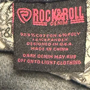 Rock and‎ Roll Denim High Rise Flare Leg Bell Bottom Frayed Jeans Size 30 x 32 thumbnail 10