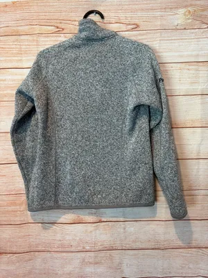 Patagonia Heather Gray Half-Zip Fleece Pullover like new thumbnail 3