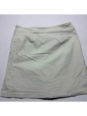 Tall Girl Women’s Size 16 Sage Gray Stretch Cotton Blend Side Slit Skirt thumbnail 6