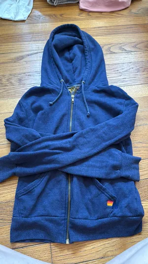 Aviator Nation Zip-Up Lightning Bolt XS Navy thumbnail 1