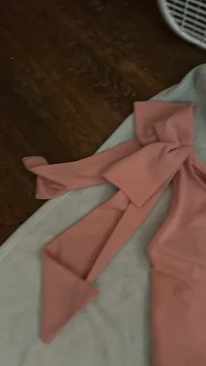 Pretty Garden Pink One-Shoulder Shoulder Tie Dress thumbnail 5