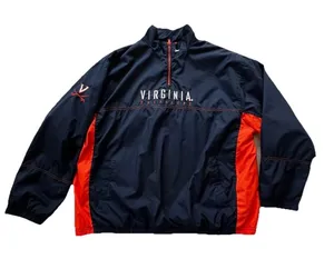 Vintage 90s Reebok Virginia Cavaliers Jacket Mens XL UVA NCAA Half Zip Pullover thumbnail 1