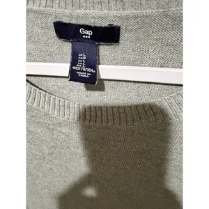 Gap Women's Gray Crew Neck Long Sleeve Cotton Viscose Blend Sweater Size L thumbnail 3