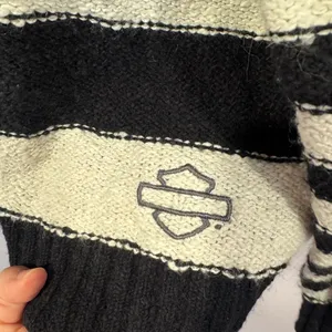 Black and white stripe‎ Harley Davidson sweater thumbnail 2