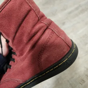 Dr. Martens Storeditch Red Canvas Lace Up Boots Size EU 41 thumbnail 12