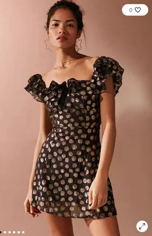 For Love & Lemons Lottie Ruffle Mini Dress thumbnail 1