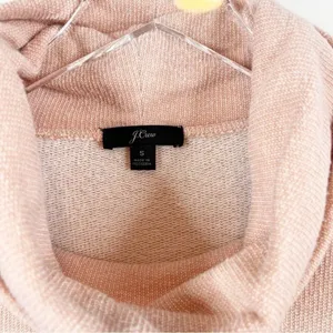 J.Crew Funnel‎ Neck Sweatshirt Women's S Pink Cozy Lounge thumbnail 5