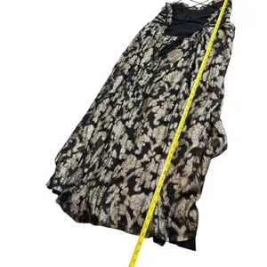 Free People Size S‎ Charlie Bustier Maxi Dress Black Gold Metallic Whimsigoth thumbnail 11
