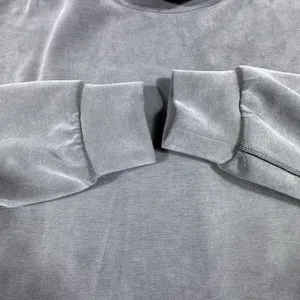 Lululemon Softstreme Funnel-Neck Long Line Pullover Top Gray Women L XL Smooth thumbnail 6