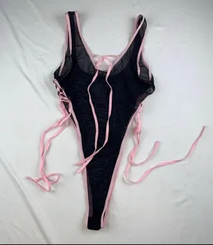 NEW Lingerie bodysuit Black Size M thumbnail 1