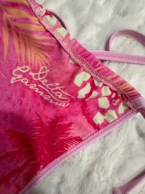 Kinis By Carter Tie Side Bikini Bottom Size Small . Pink thumbnail 8