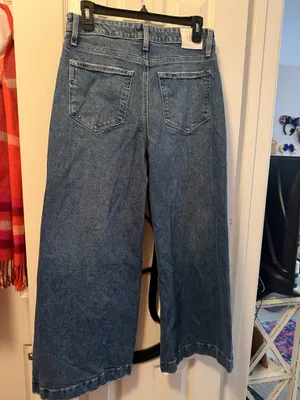 Paige Wide-Leg Cropped Jeans 28 thumbnail 3